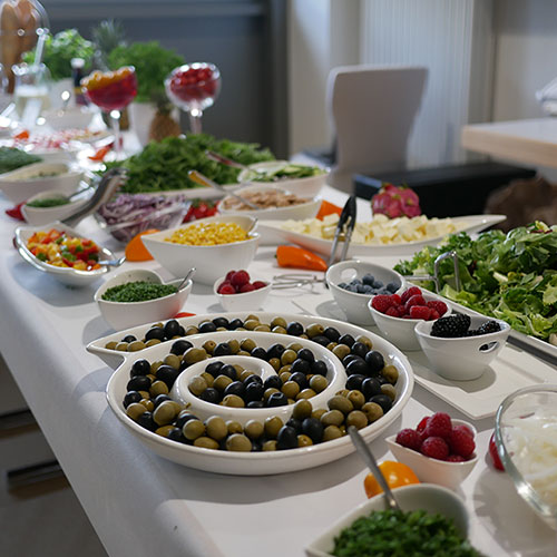 Partyservice-Impressionen vom Eispavillon in Mespelbrunn
