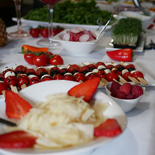 Partyservice-Impressionen vom Eispavillon in Mespelbrunn